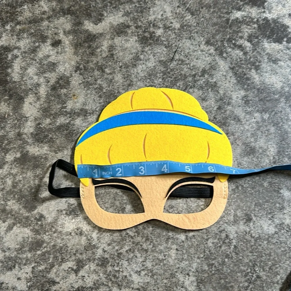 Disney Cinderella & Snow White Fun Felt Face Mask with Elastic Straps Brand New